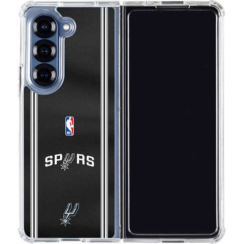 NBA San Antonio Spurs Jersey Galaxy Z Fold6 Clear Case